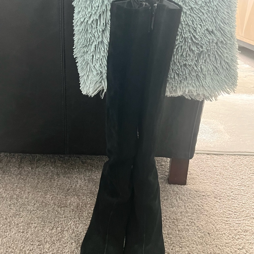 Black Knee-High Boots